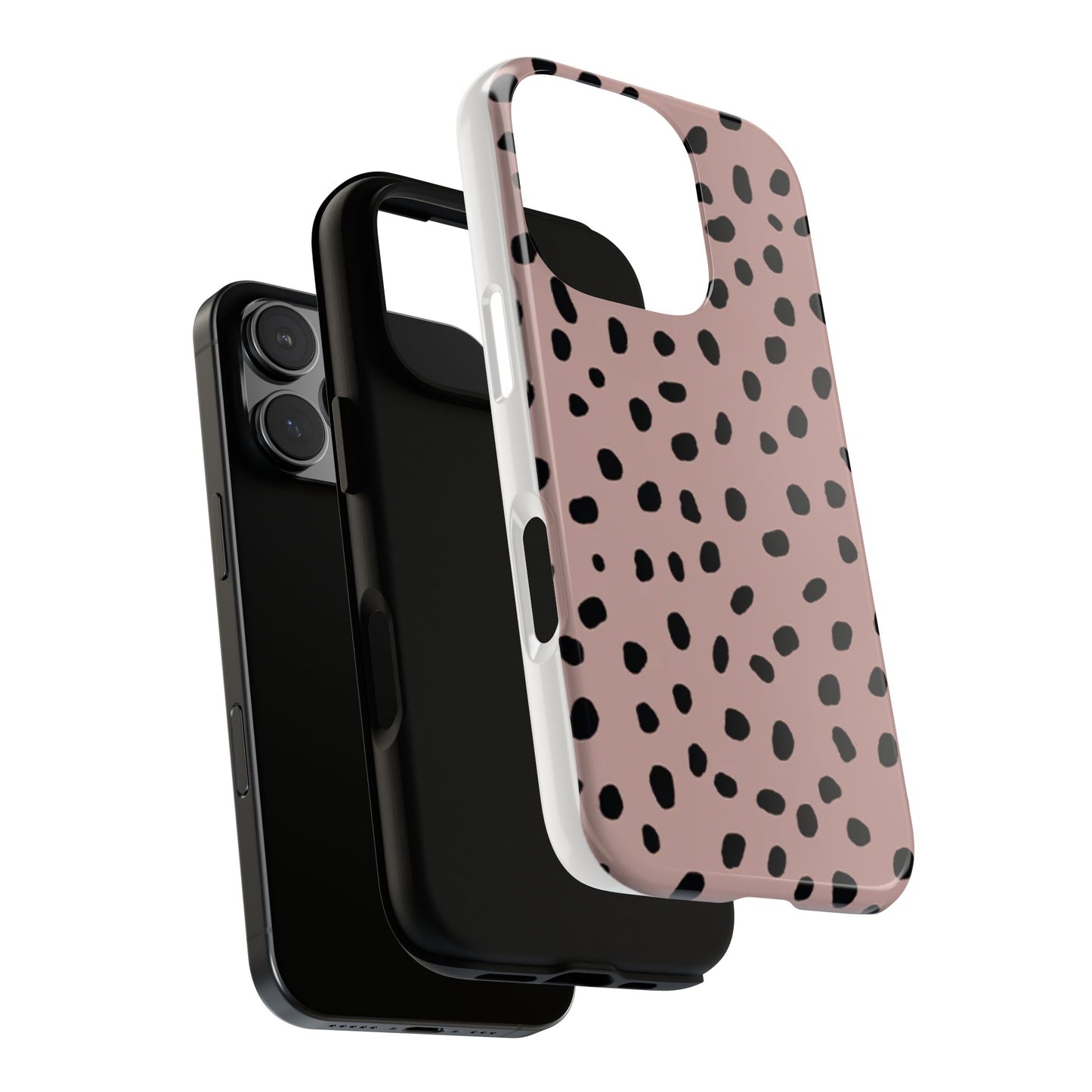 Polka Dots Memphis Phone Case (Pink)