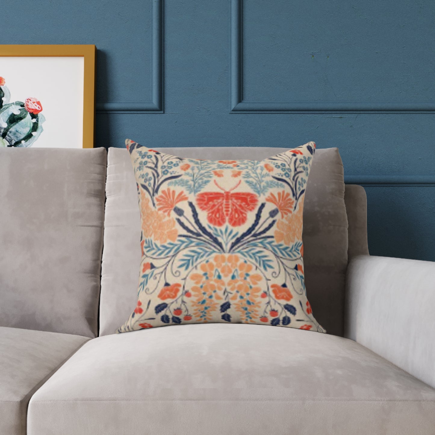 Wildflower Botanical by Denes Anna Design Square Cushion (Retro)