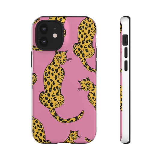 Leopard Animal Phone Case (Pink)