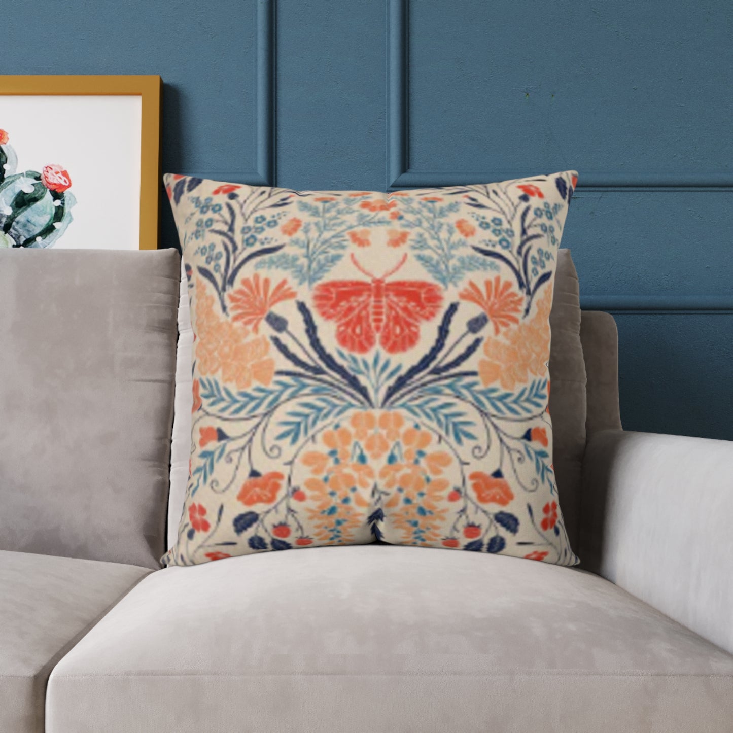 Wildflower Botanical by Denes Anna Design Square Cushion (Retro)