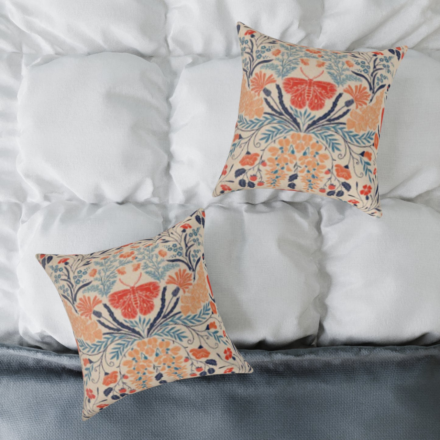 Wildflower Botanical by Denes Anna Design Square Cushion (Retro)