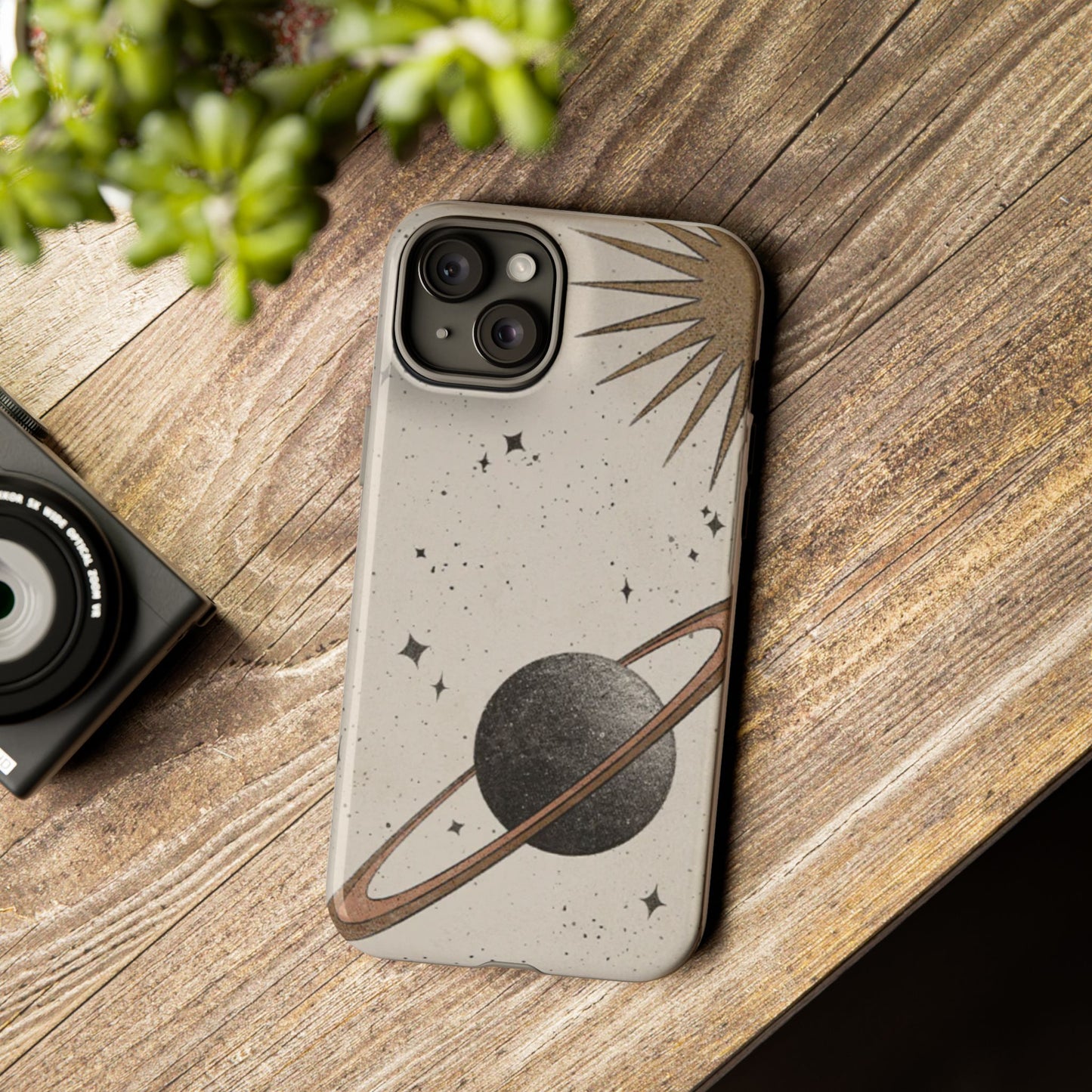 Celestial Planet Phone Case (Cream)