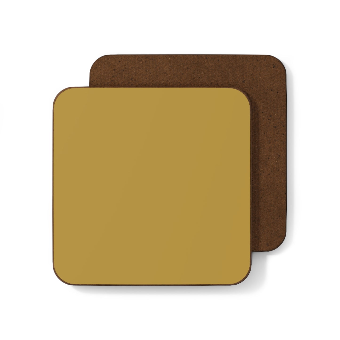 Mustard Yellow Plain Block Colour Drinks Coaster