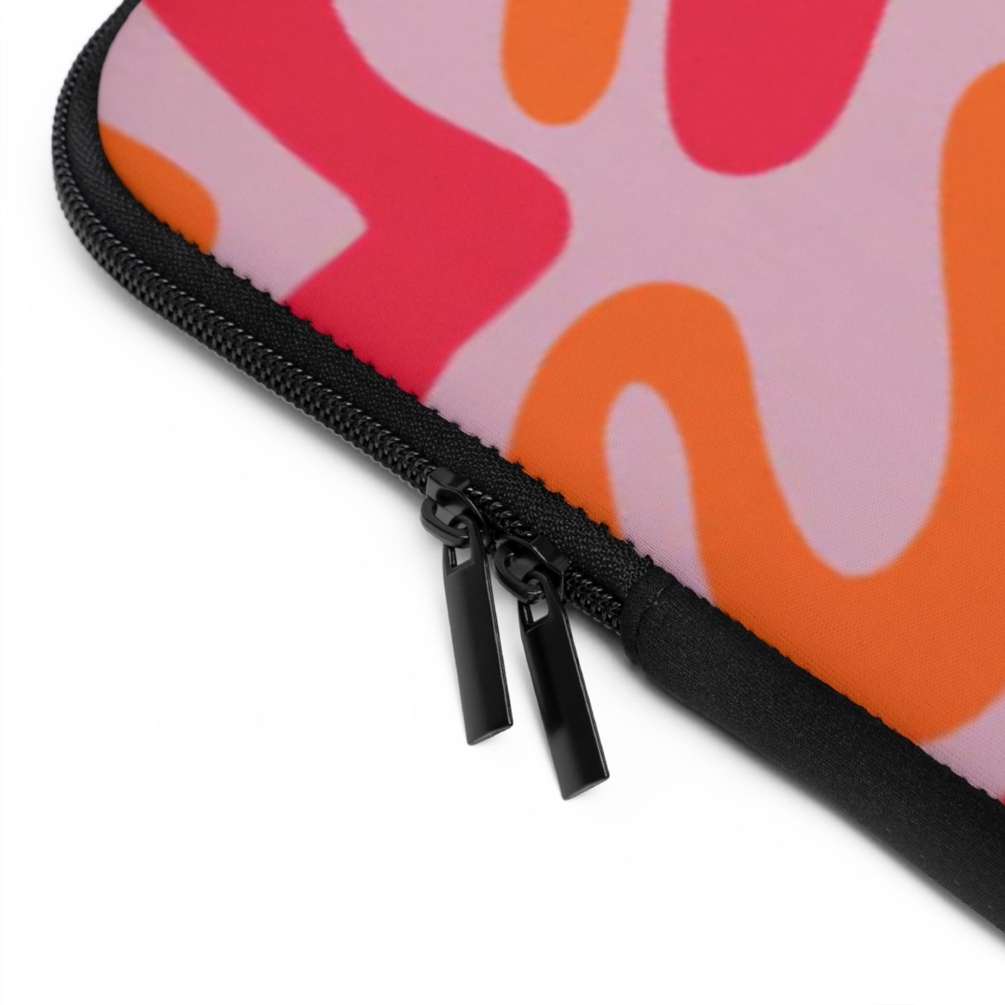 Swirl Shapes Laptop Sleeve (Pink Red)