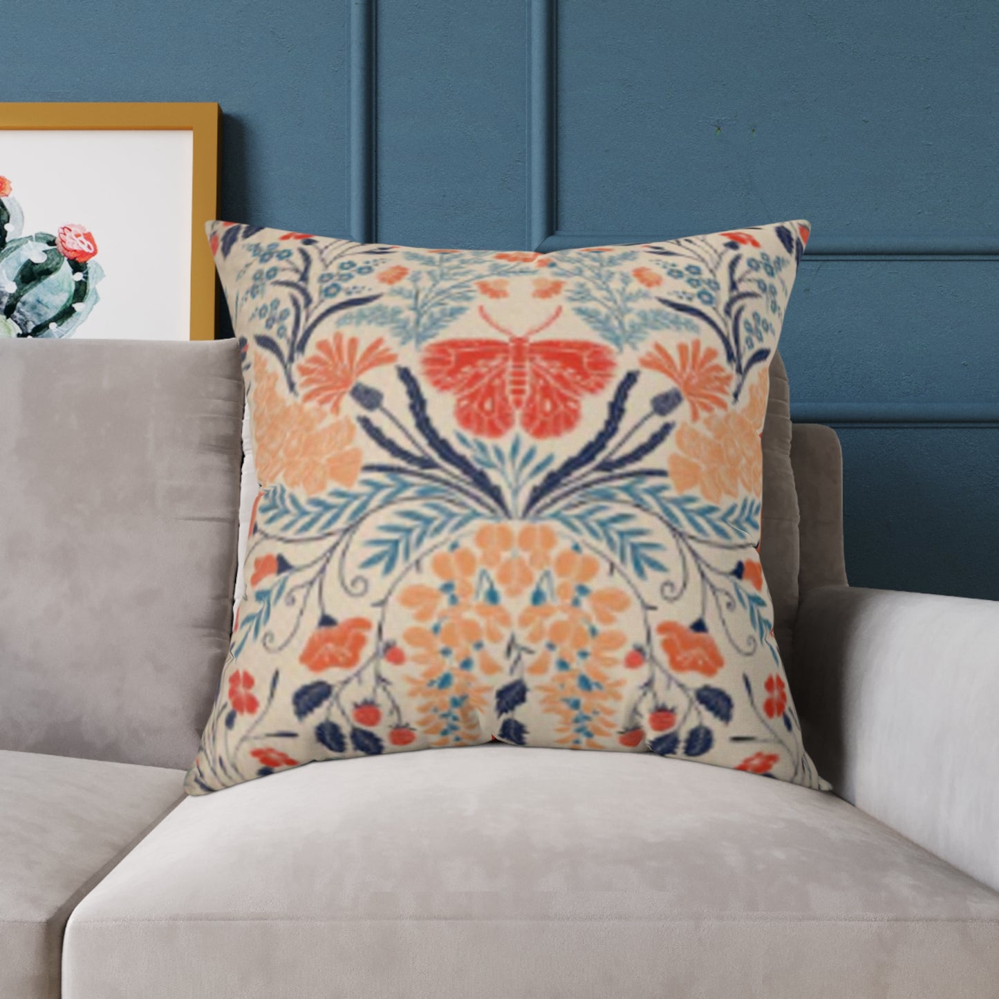 Wildflower Botanical by Denes Anna Design Square Cushion (Retro)