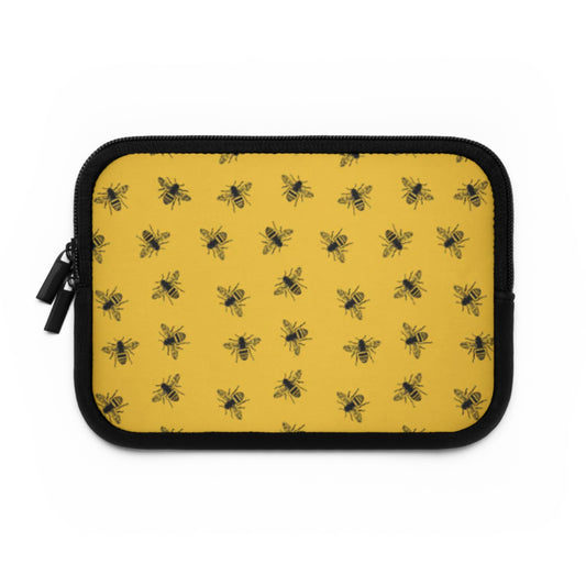 Bees Lux Laptop Sleeve (Yellow & Black)