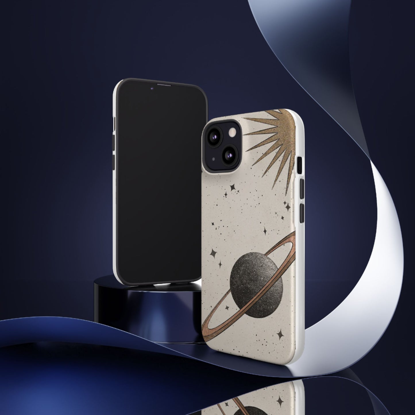 Celestial Planet Phone Case (Cream)