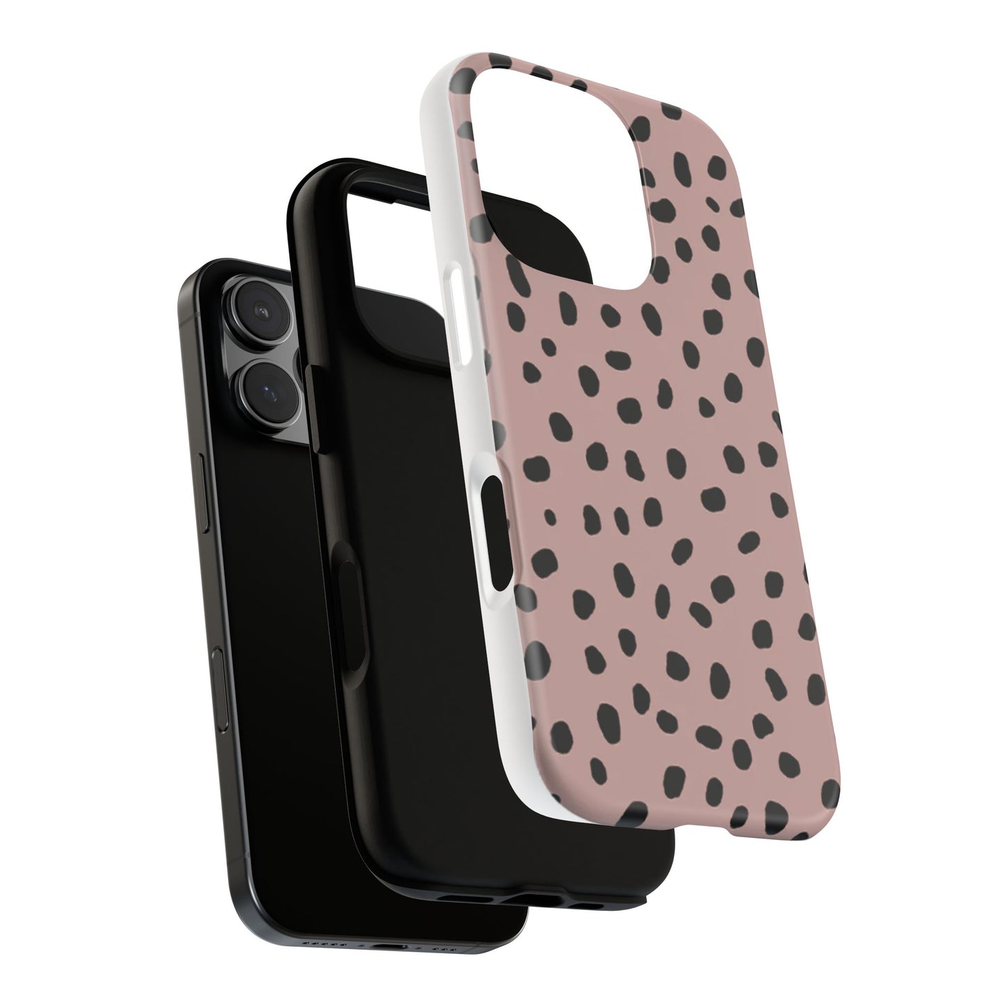 Polka Dots Memphis Phone Case (Pink)