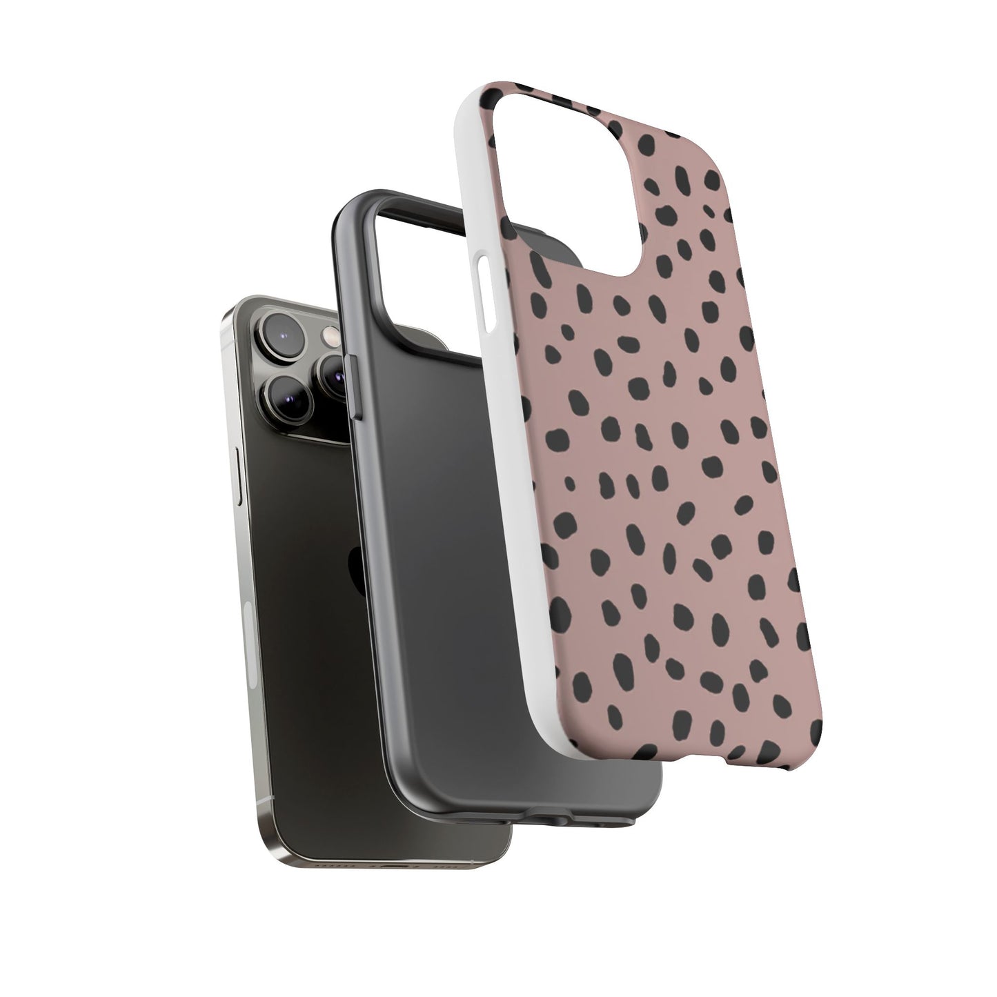 Polka Dots Memphis Phone Case (Pink)