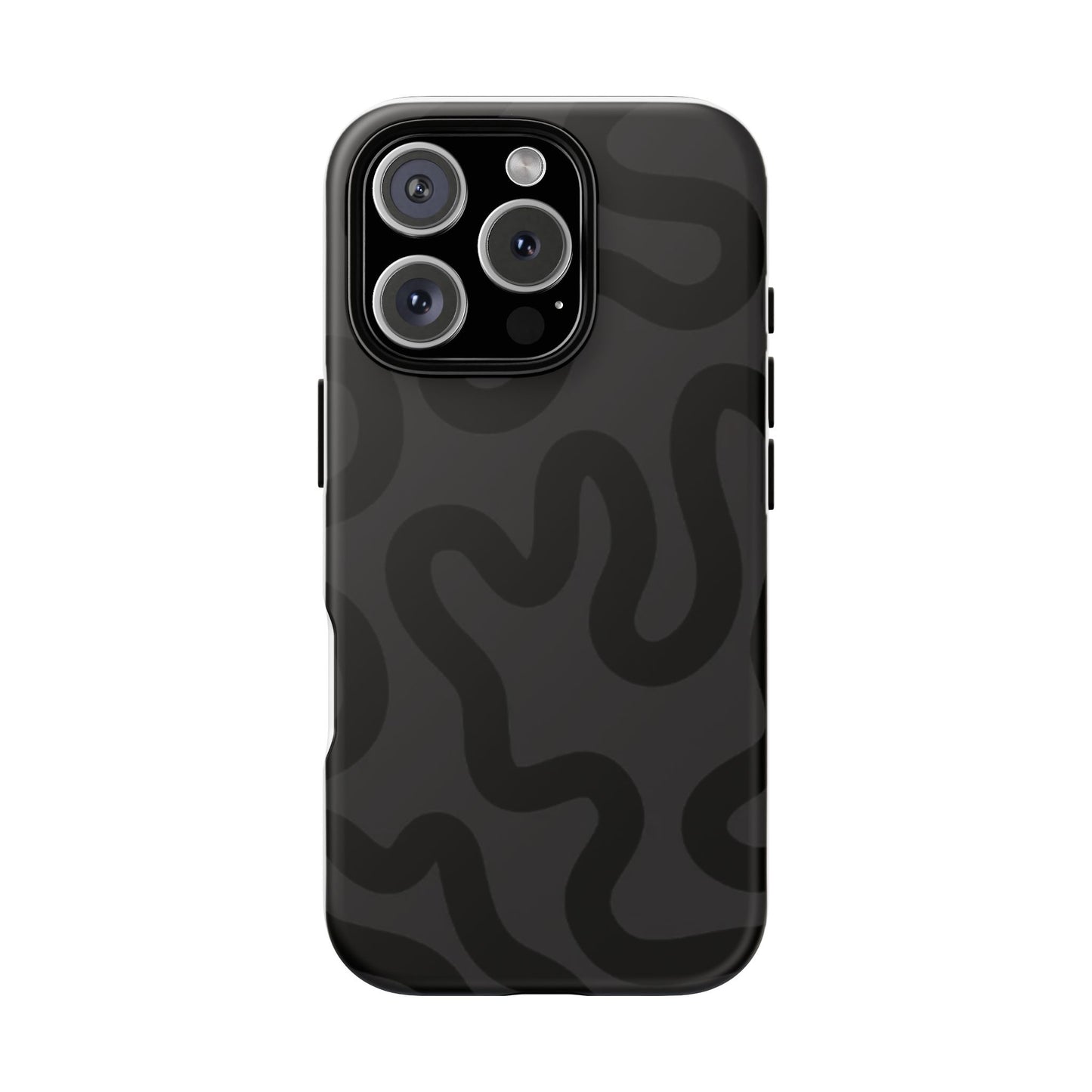 Swirl Lines Abstract Phone Case (Grey)