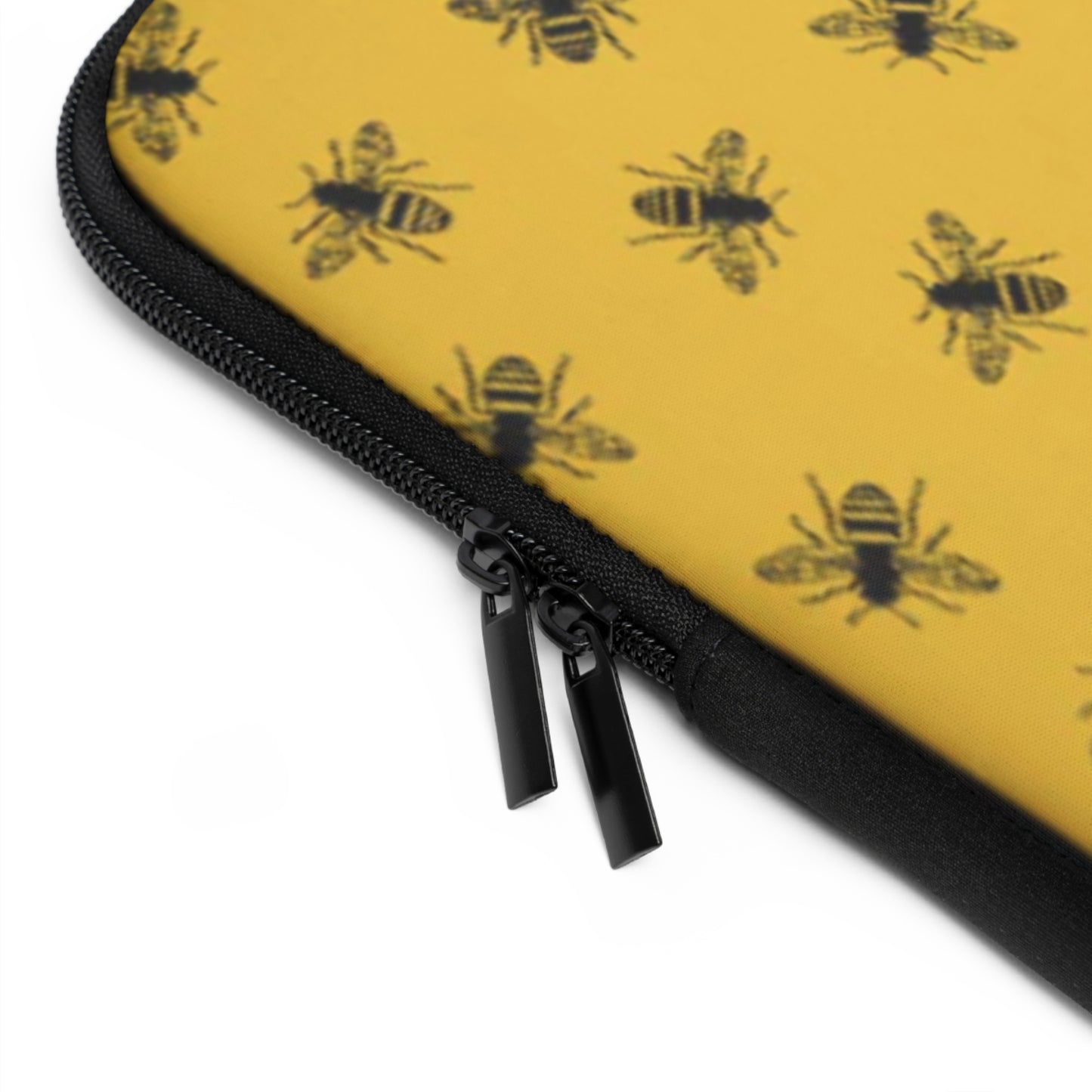 Bees Lux Laptop Sleeve (Yellow & Black)