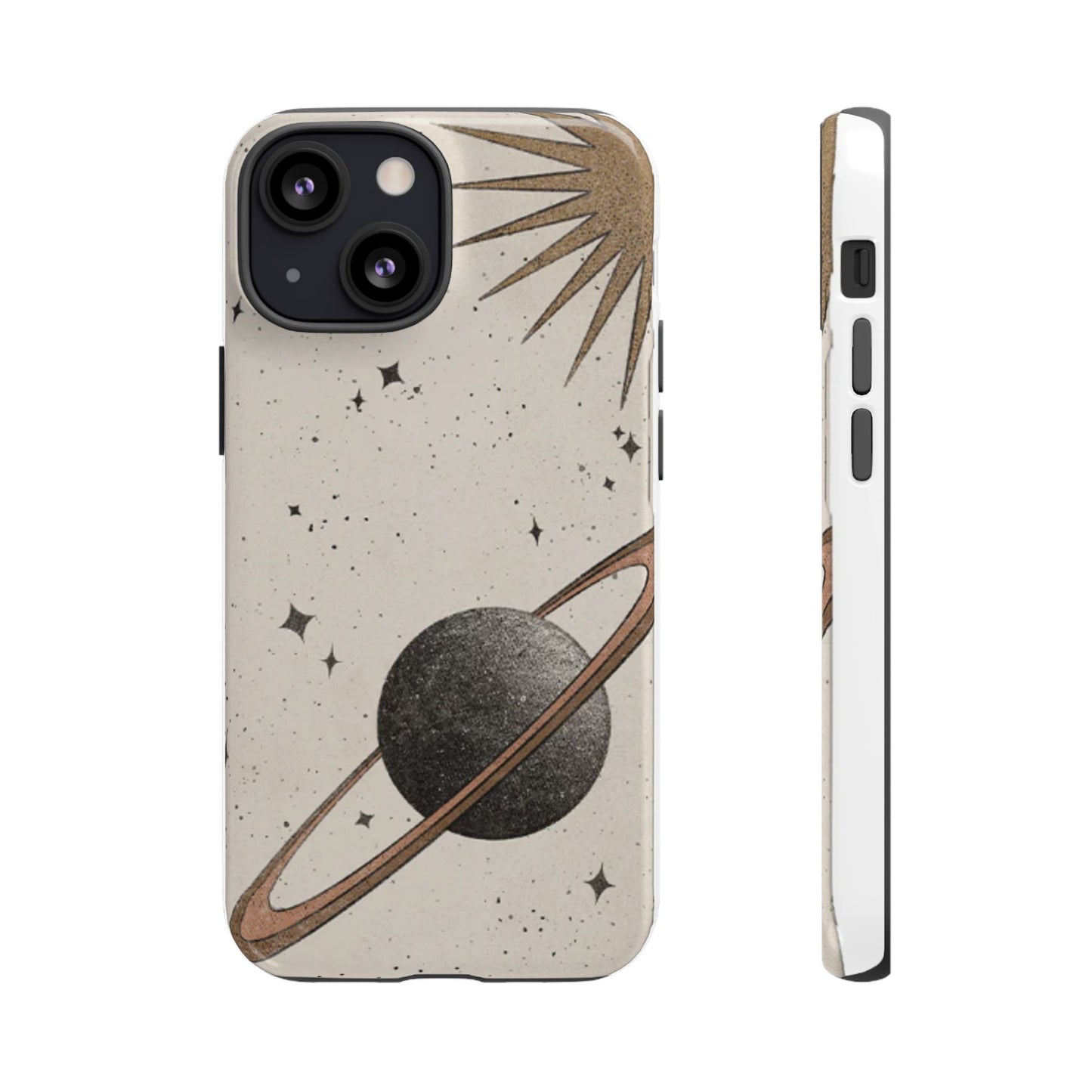 Celestial Planet Phone Case (Cream)