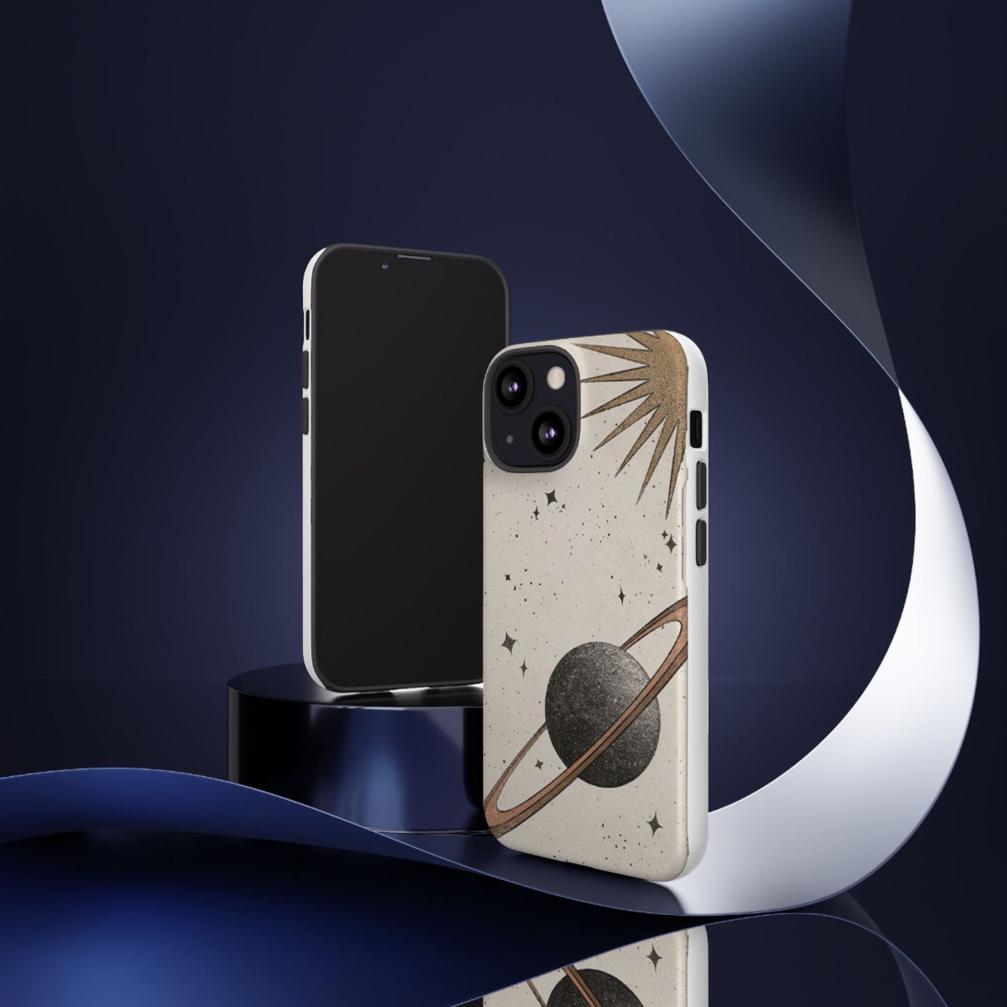 Celestial Planet Phone Case (Cream)