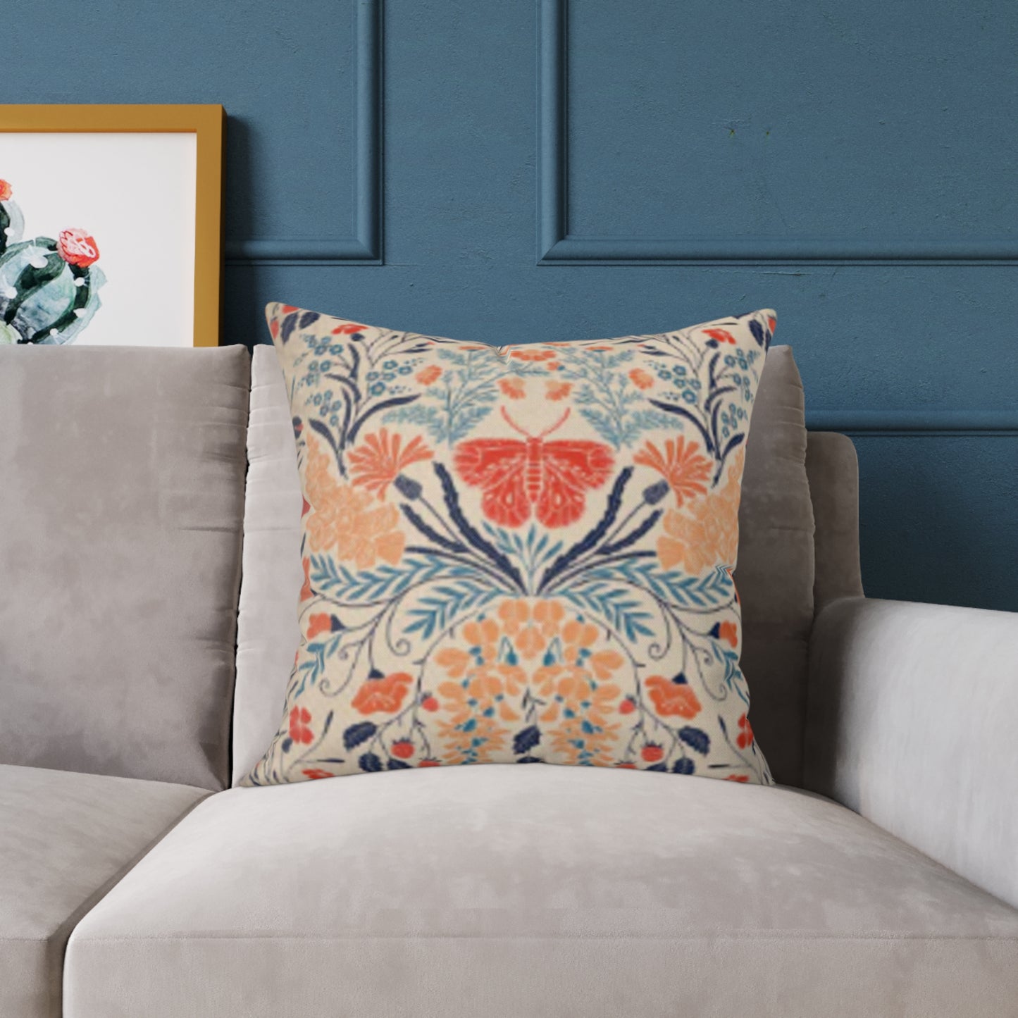 Wildflower Botanical by Denes Anna Design Square Cushion (Retro)