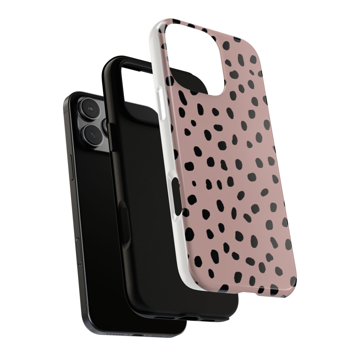 Polka Dots Memphis Phone Case (Pink)