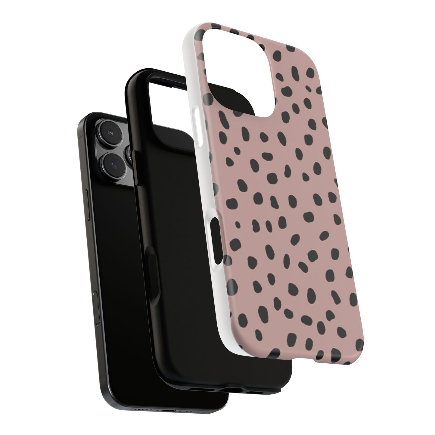 Polka Dots Memphis Phone Case (Pink)