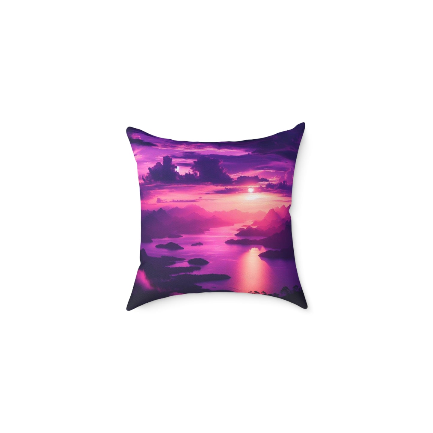 Square Poly Canva Pillow The beatifull art