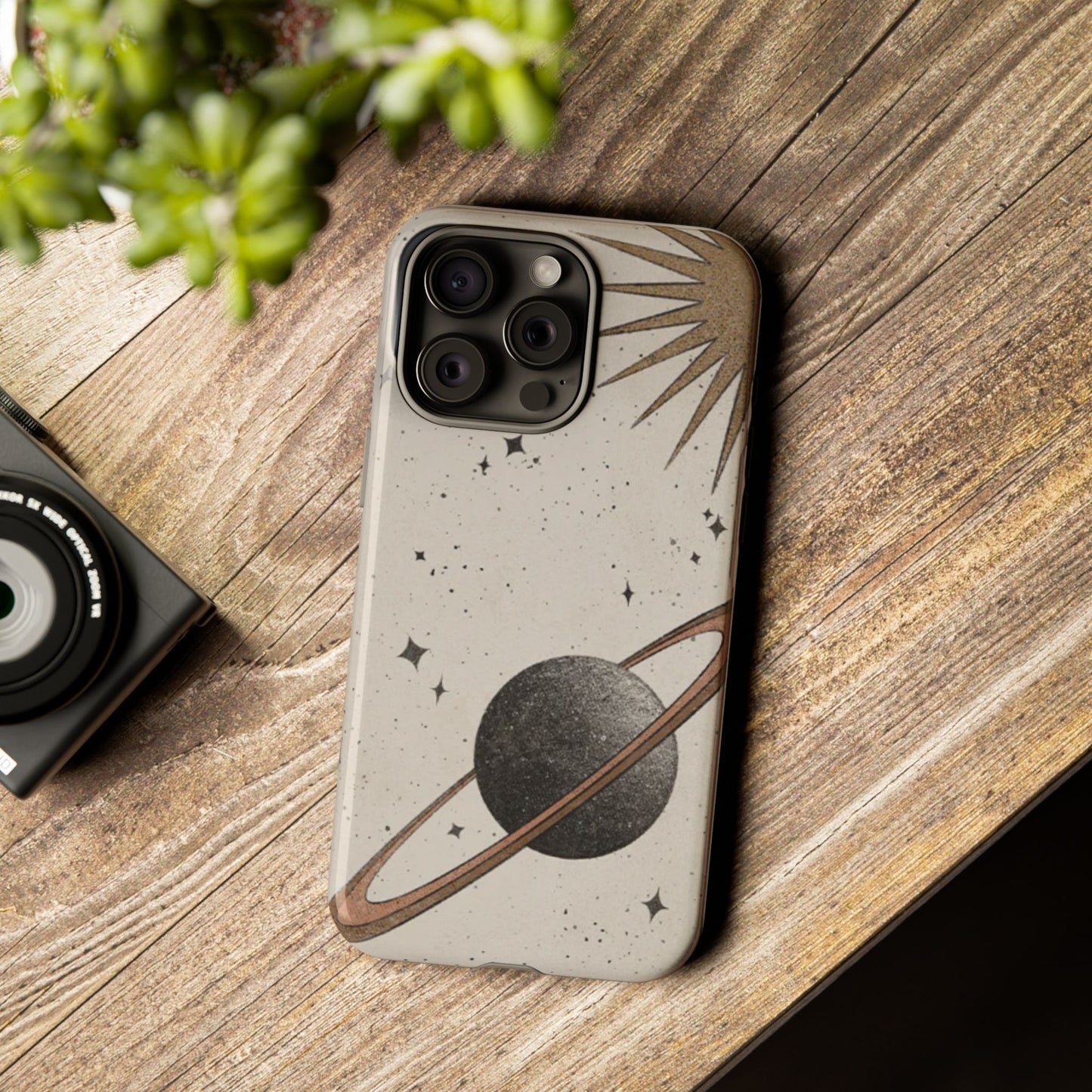 Celestial Planet Phone Case (Cream)