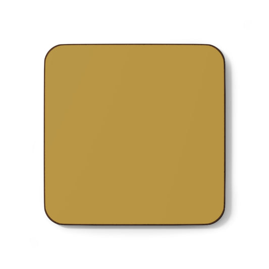 Mustard Yellow Plain Block Colour Drinks Coaster