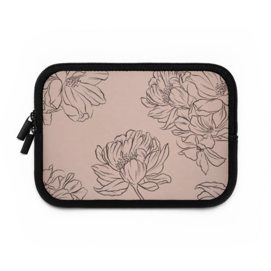 Classic Botanicals Peonies Laptop Sleeve (Pink)