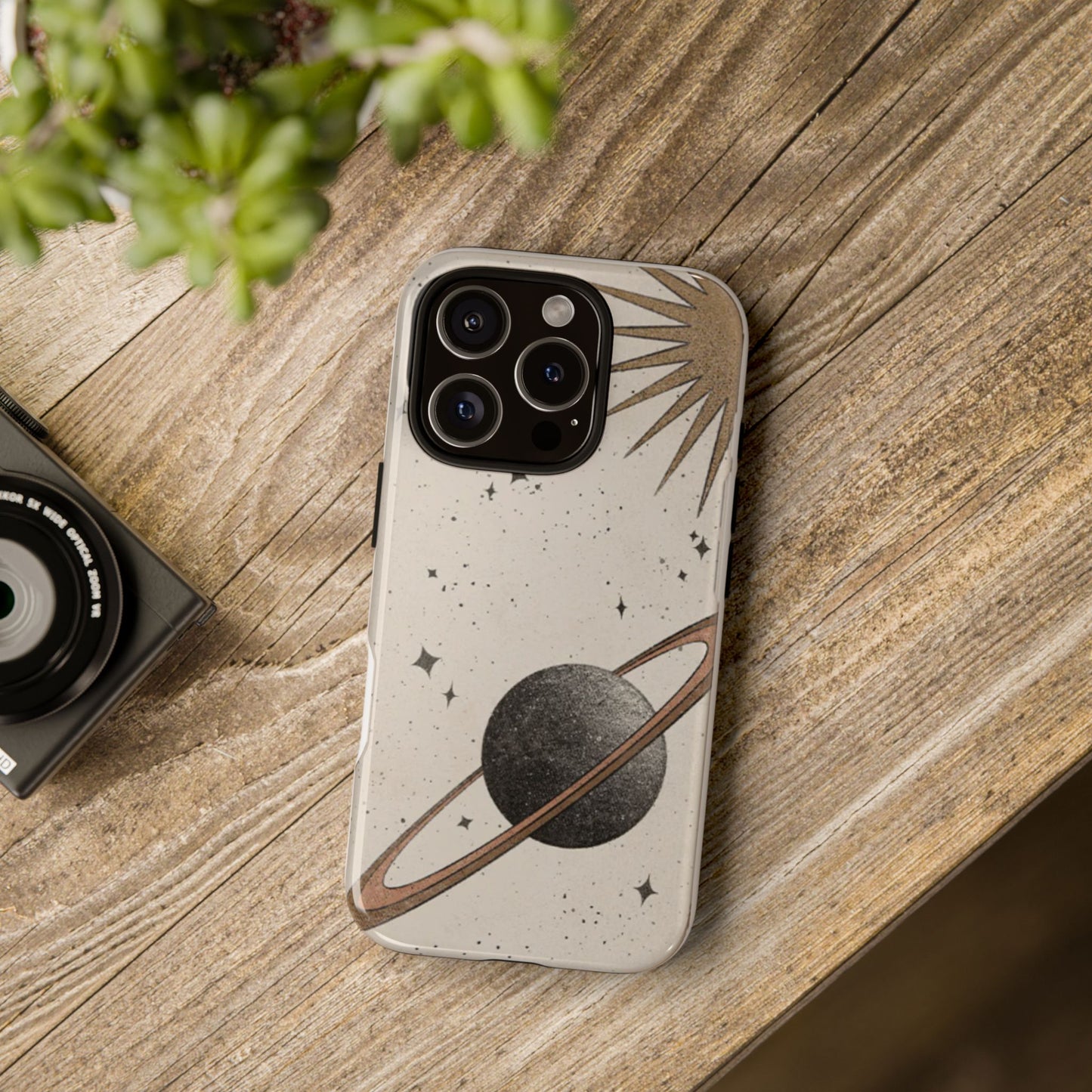 Celestial Planet Phone Case (Cream)