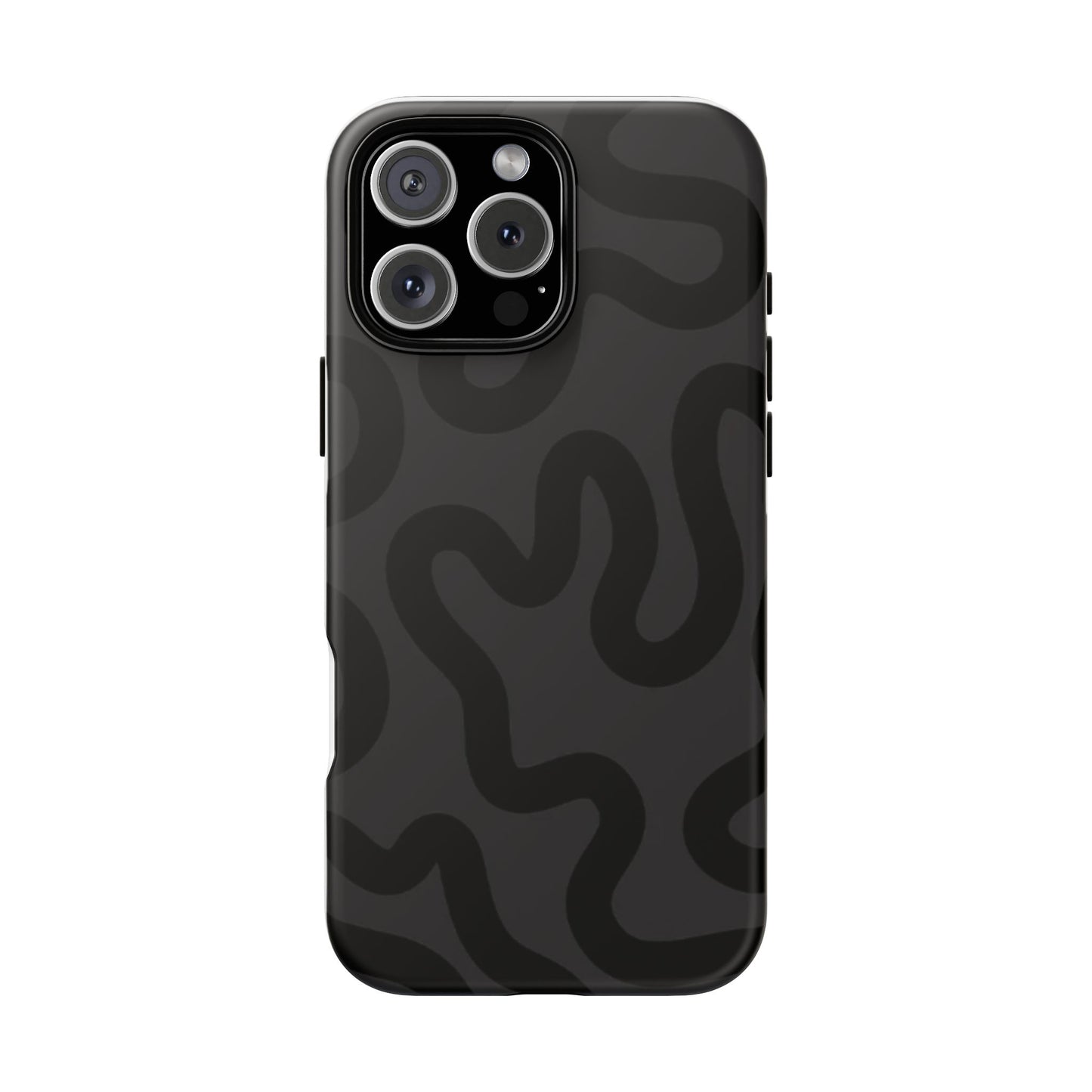 Swirl Lines Abstract Phone Case (Grey)