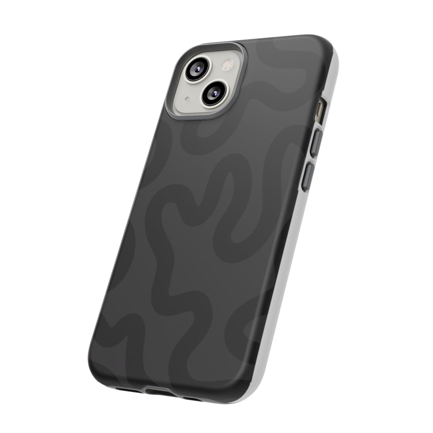 Swirl Lines Abstract Phone Case (Grey)