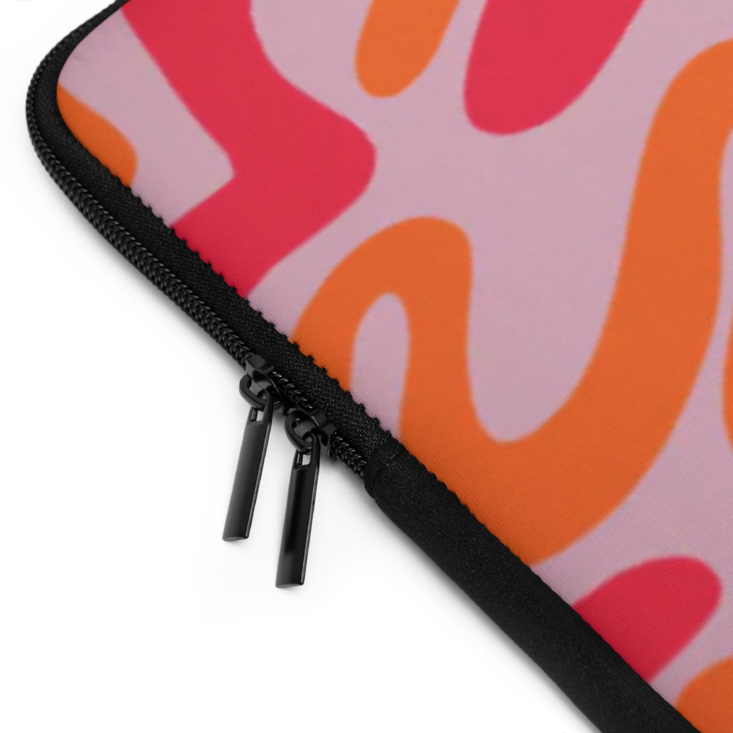 Swirl Shapes Laptop Sleeve (Pink Red)