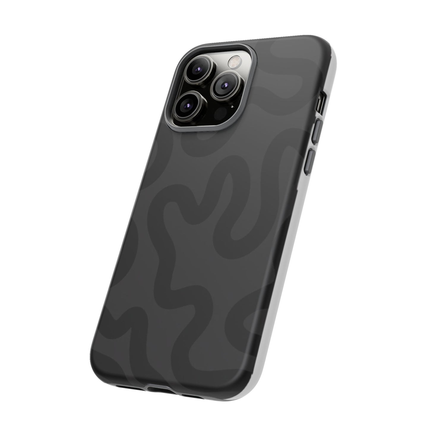 Swirl Lines Abstract Phone Case (Grey)