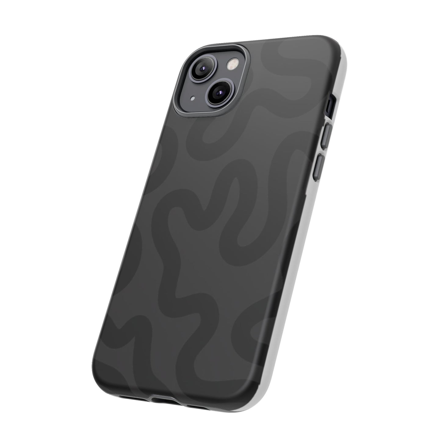 Swirl Lines Abstract Phone Case (Grey)