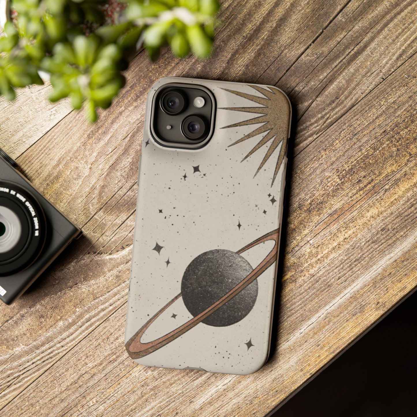 Celestial Planet Phone Case (Cream)